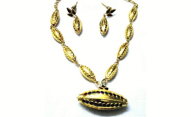 Assamese Gold Necklace Design