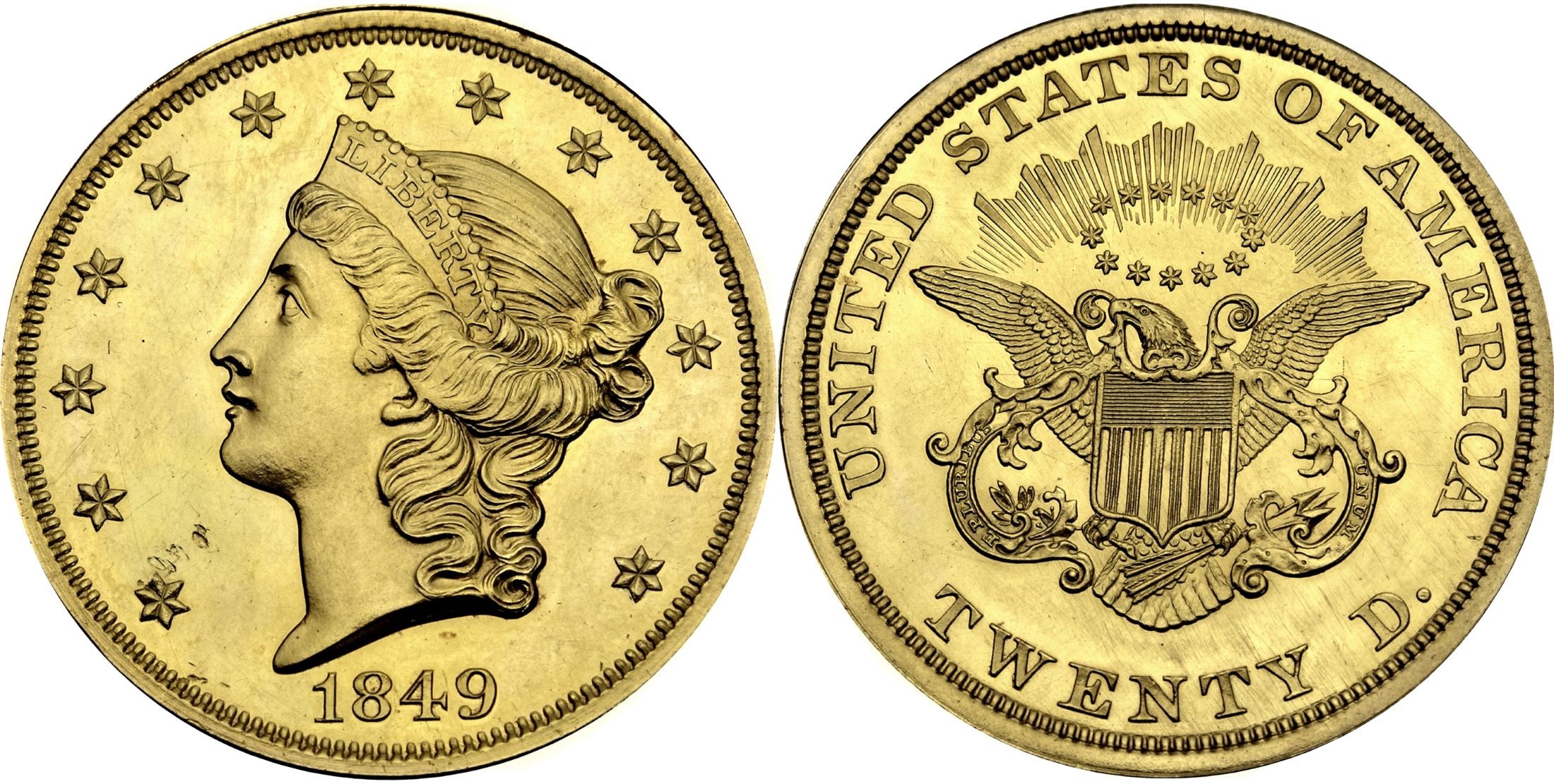 Rare Gold Coin From Golden Rush Era
