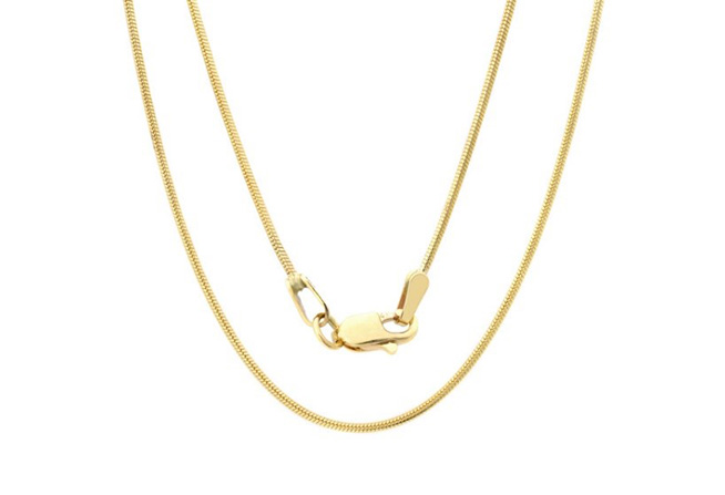 Snake Designed Gold Chain For Daily Wear