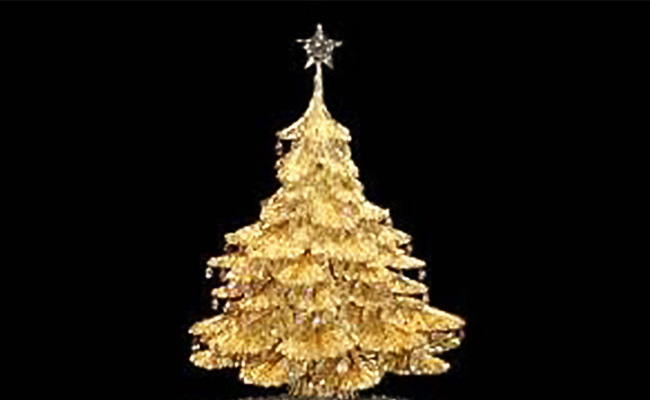 Gold Tree For Christmas