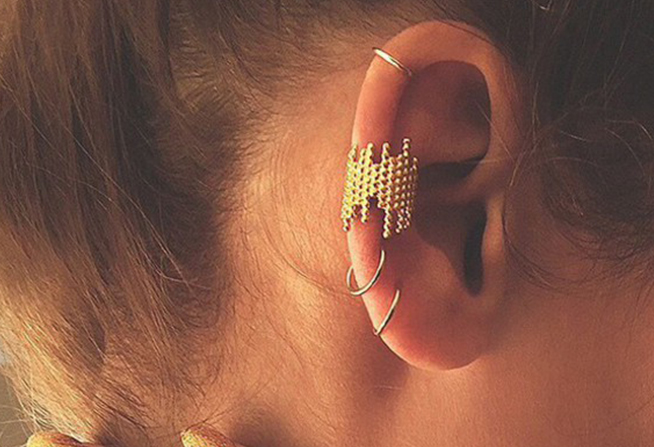 Trendy Gold Earring