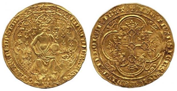 Ancient Gold Coin From 14th Century
