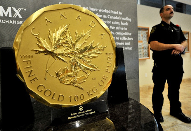 Giant Canadian Gold Coin