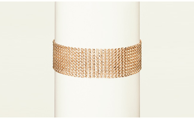 Soft Mesh Rose Gold Bangles