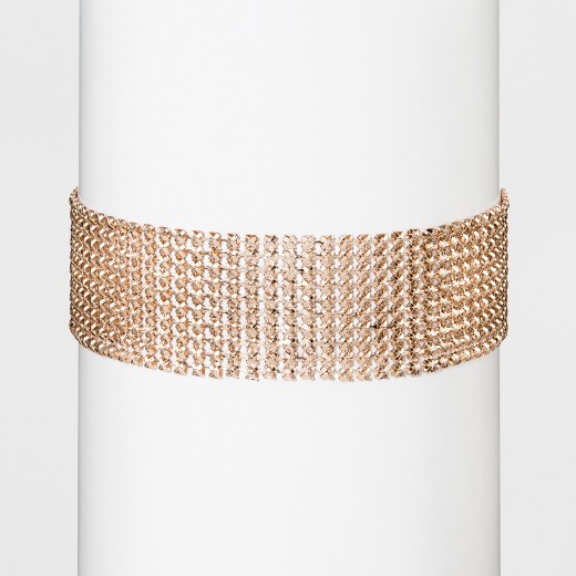 Soft Mesh Rose Gold Bangles