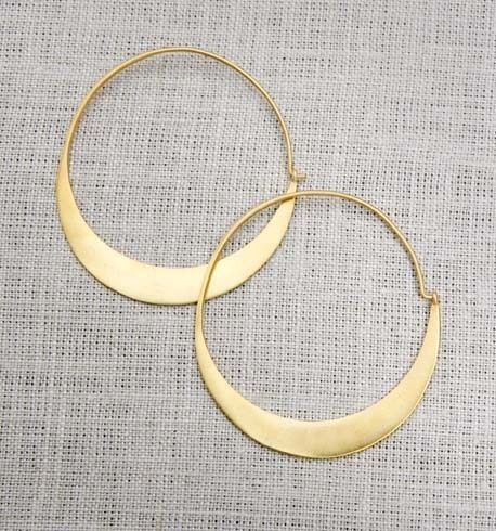 Gold hoop earrings