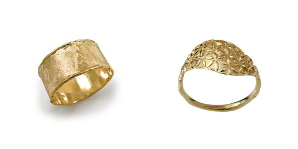 Floral Design Inspired Gold Ring