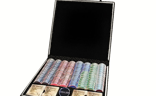 Poker Set Made Of White Gold