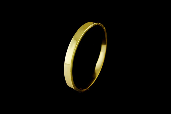 Pure gold ring