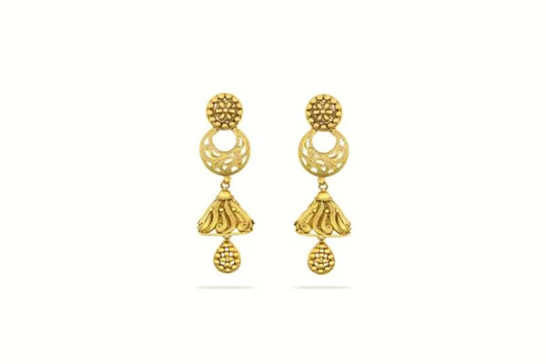 Kanika Mudhra Gold Jhumka Kanika Mudhra Gold Jhumka