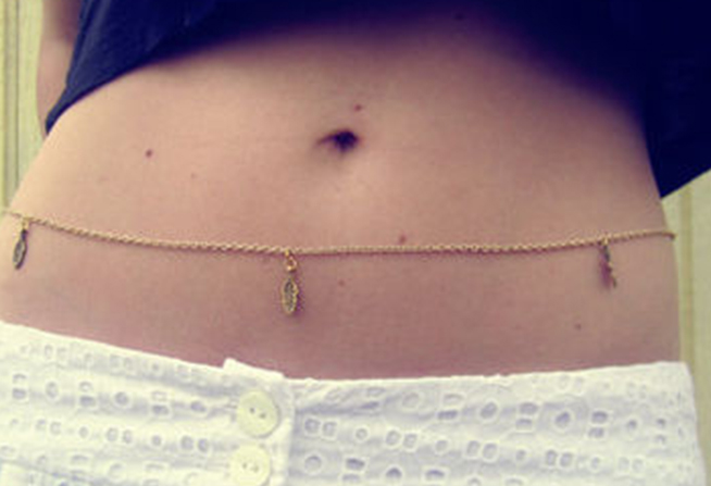 Trendy Gold Chain For Waist