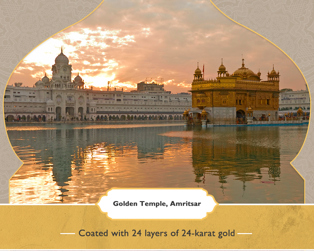 Golden Temple of Amritsar made out of pure gold