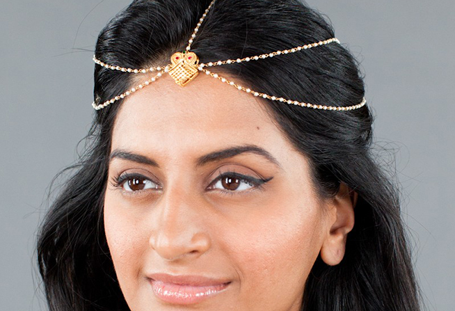 Indian Jewellery Inspired Gold Head Chain
