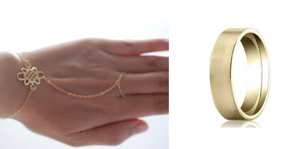 Gold Ring With Bracelet