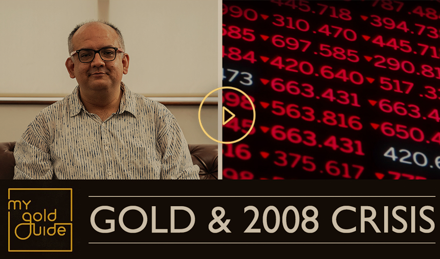 How did the 2008 financial crisis impact gold?