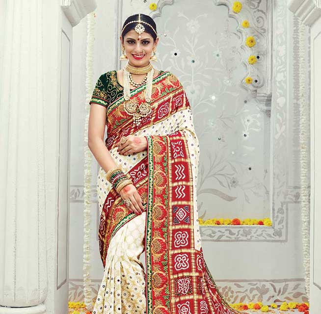 Gujarati Panetar Saree 