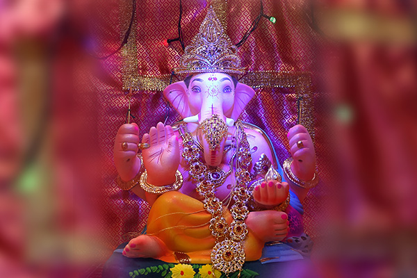 Gold Jewellery for Ganapati Bappa