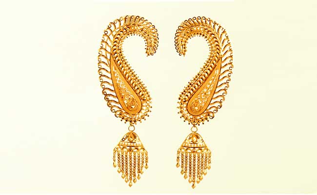 Full Kaan Gold Jhumkas