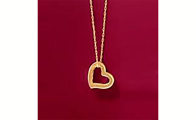 Heart Shaped Gold Pendant