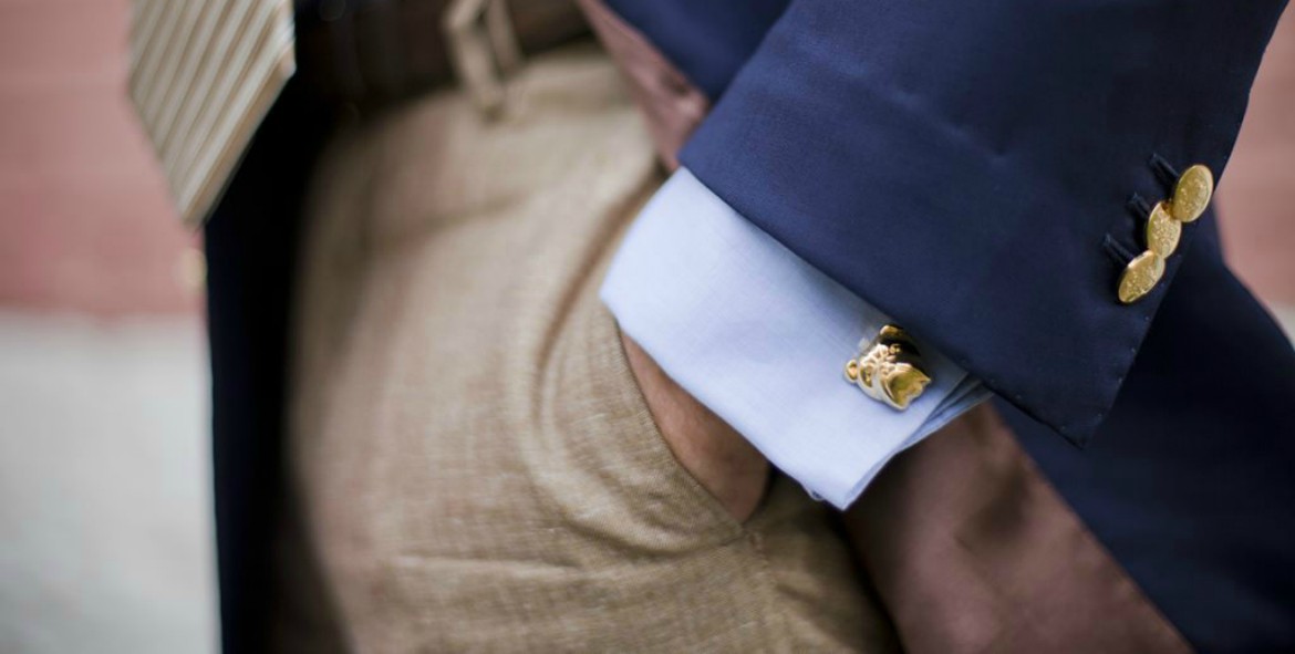 Gold cufflinks designs