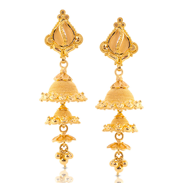 Layered jhumkas