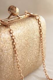 Personalised Golden Clutch