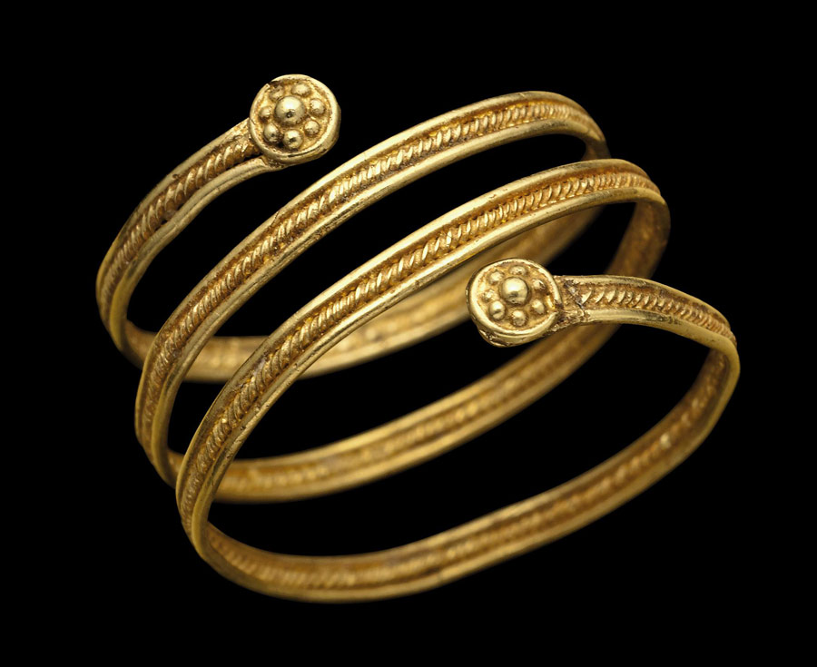 Etruscan Coiled Gold Band