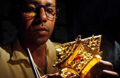 Sikkimese gold jewellery making