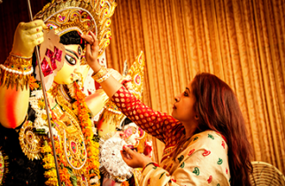 Gold Ornaments - A popular choice of adornment for idols of gods and goddesses