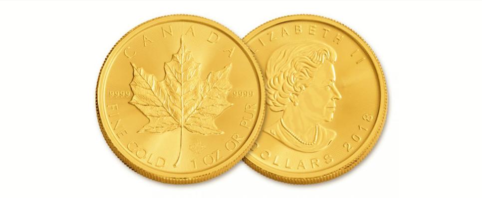 Gold coins from Canada