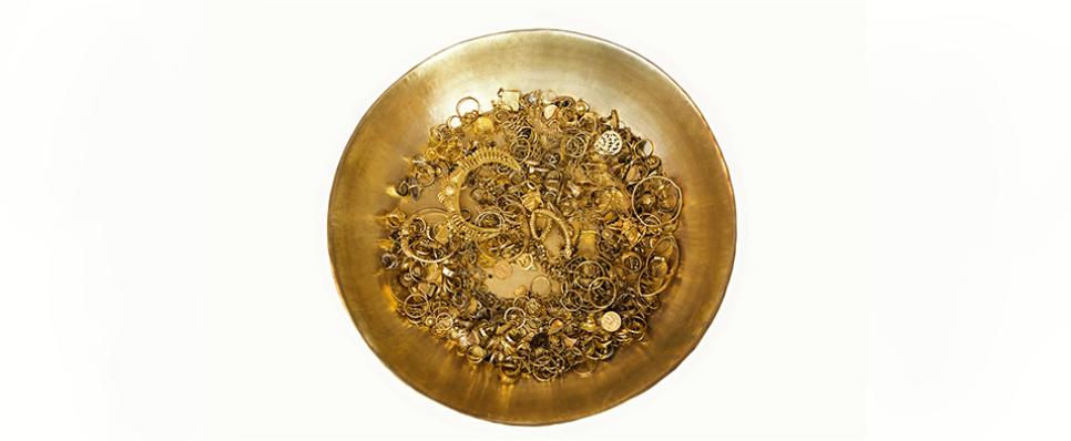 Antique gold jewellery treasure