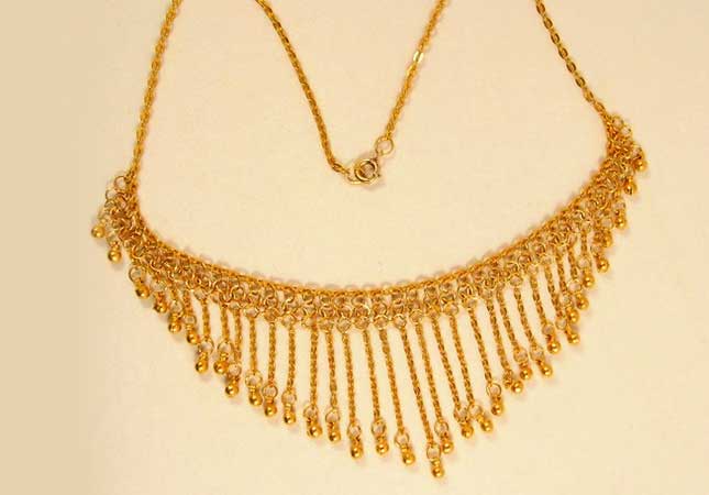 Light Weight Gold Necklace design