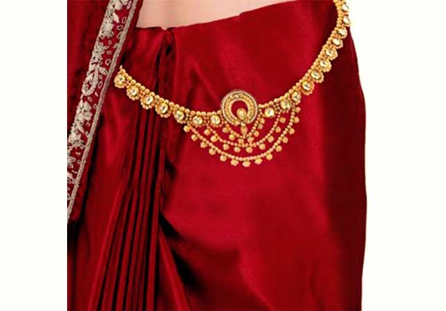 Traditional gold waist band