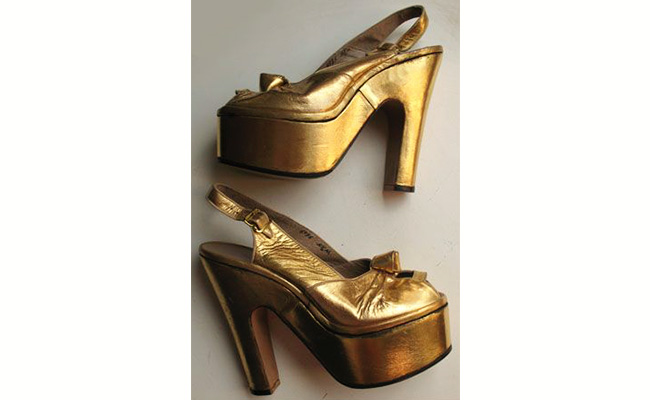 Gold Plated Vintage Shoes